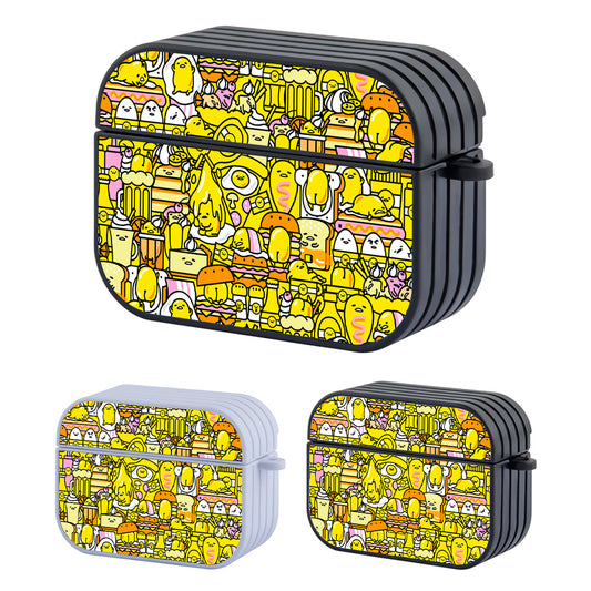 Gudetama Doodle Of Kingdom Hard Plastic Case Cover For Apple Airpods Pro