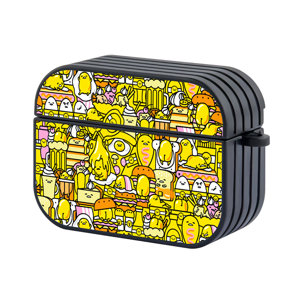 Gudetama Doodle Of Kingdom Hard Plastic Case Cover For Apple Airpods Pro