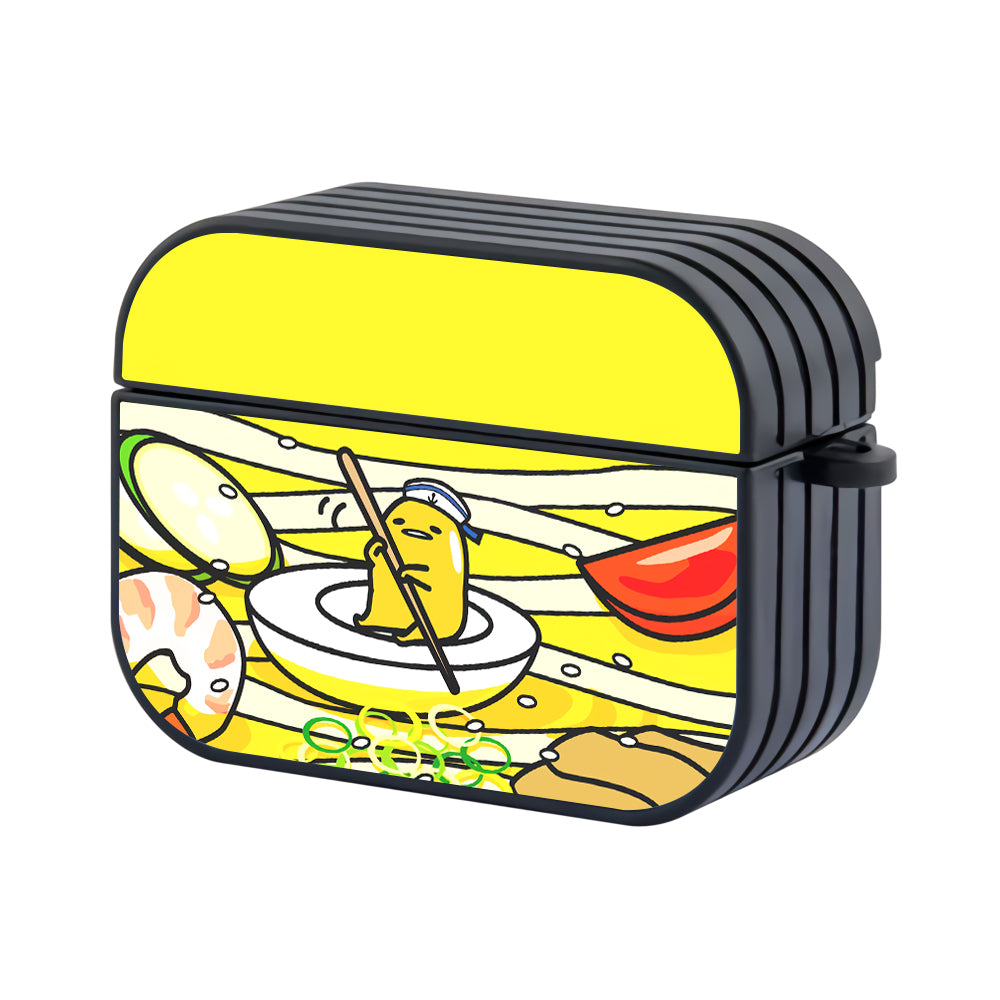 Gudetama Sailing On Ramen Hard Plastic Case Cover For Apple Airpods Pro