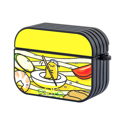 Gudetama Sailing On Ramen Hard Plastic Case Cover For Apple Airpods Pro