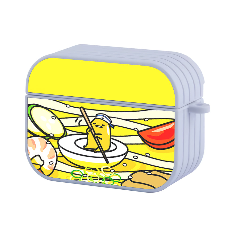 Gudetama Sailing On Ramen Hard Plastic Case Cover For Apple Airpods Pro