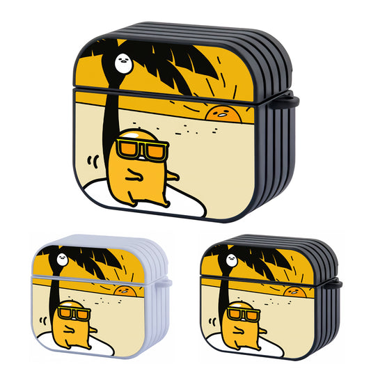 Gudetama Vacation Hard Plastic Case Cover For Apple Airpods 3