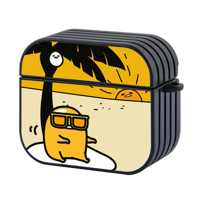 Gudetama Vacation Hard Plastic Case Cover For Apple Airpods 3