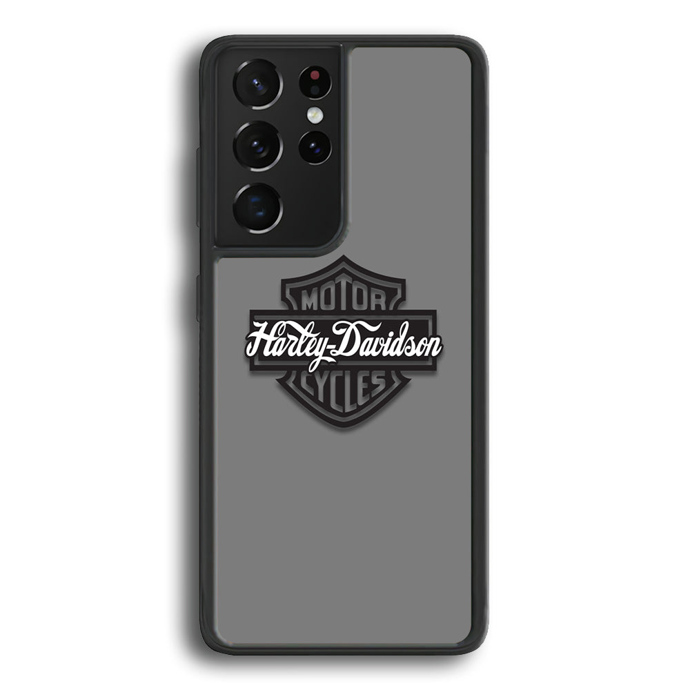 Harley Davidson Absolute Grey Samsung Galaxy S22 Ultra Case - Ezzystore