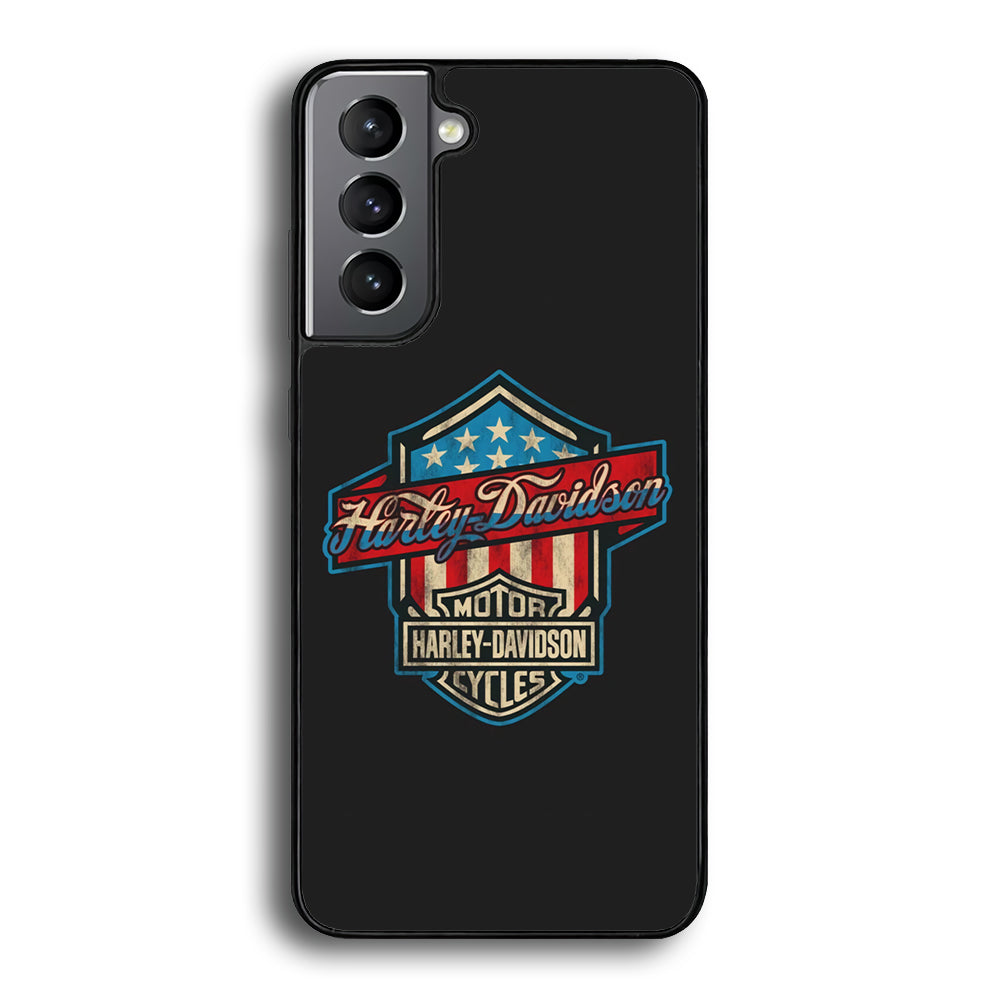 Harley Davidson Emblem Grey Logo Samsung Galaxy S22 Plus Case - Ezzystore