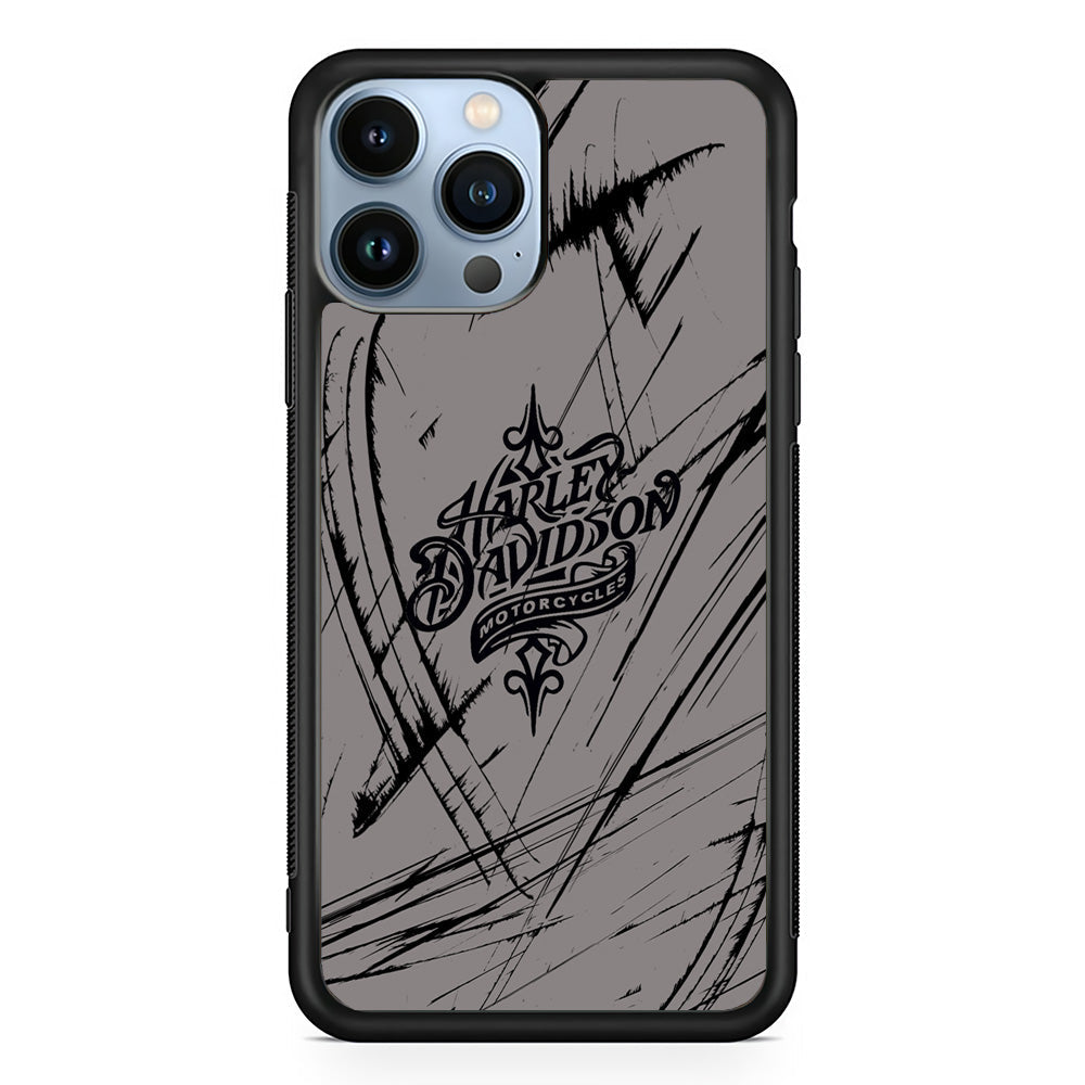 Harley Davidson Grey Claw Mark iPhone 15 Pro Max Case