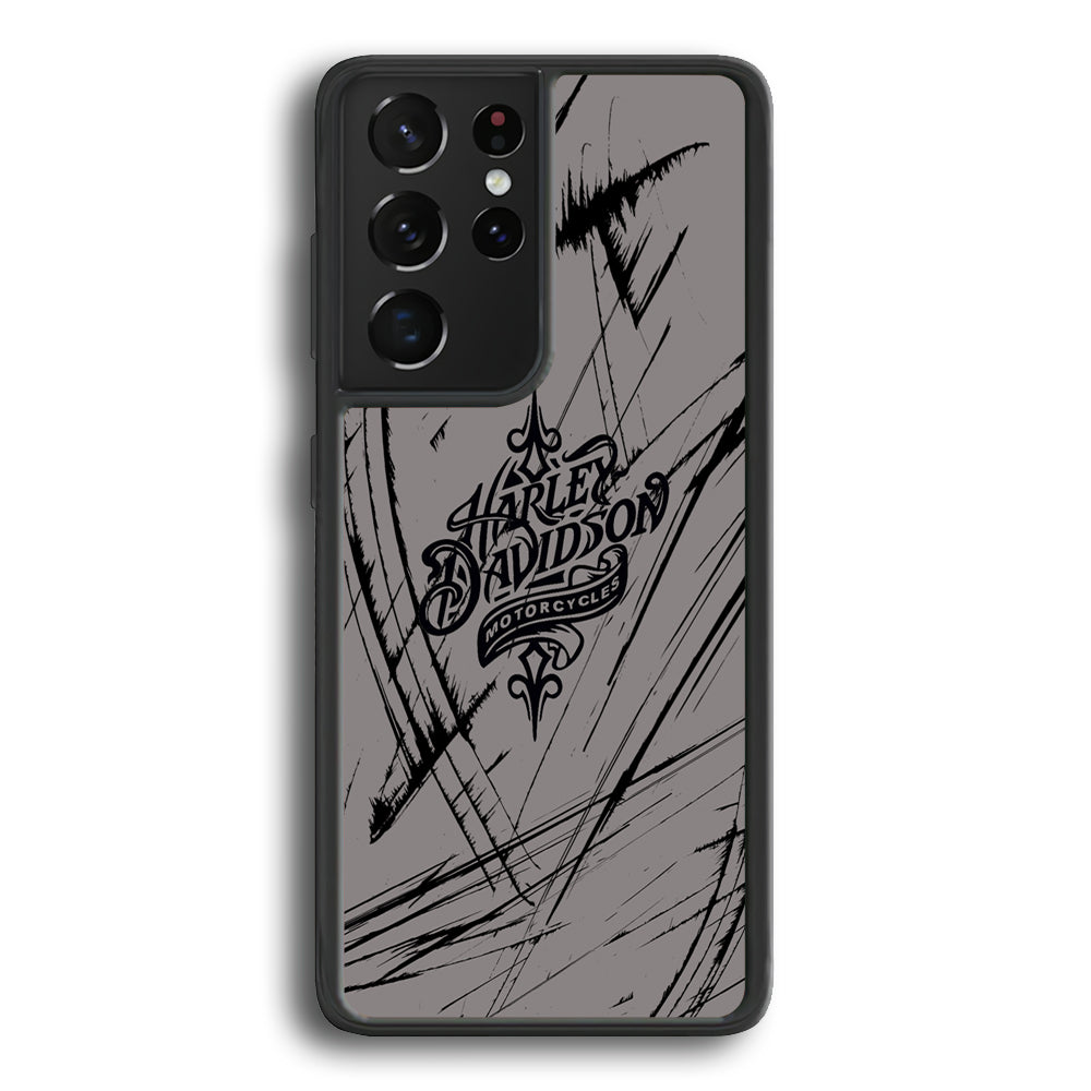 Harley Davidson Grey Claw Mark Samsung Galaxy S22 Ultra Case - Ezzystore