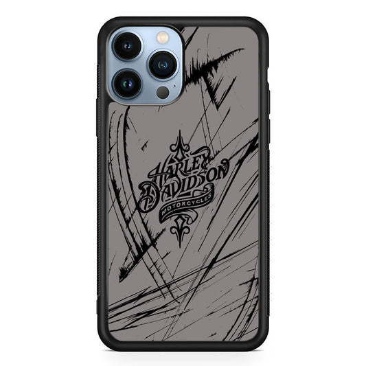 Harley Davidson Grey Claw Mark iPhone 14 Pro Max Case