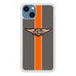 Harley Davidson Wings Logo Orange Grey Stripe Colour iPhone 14 Case