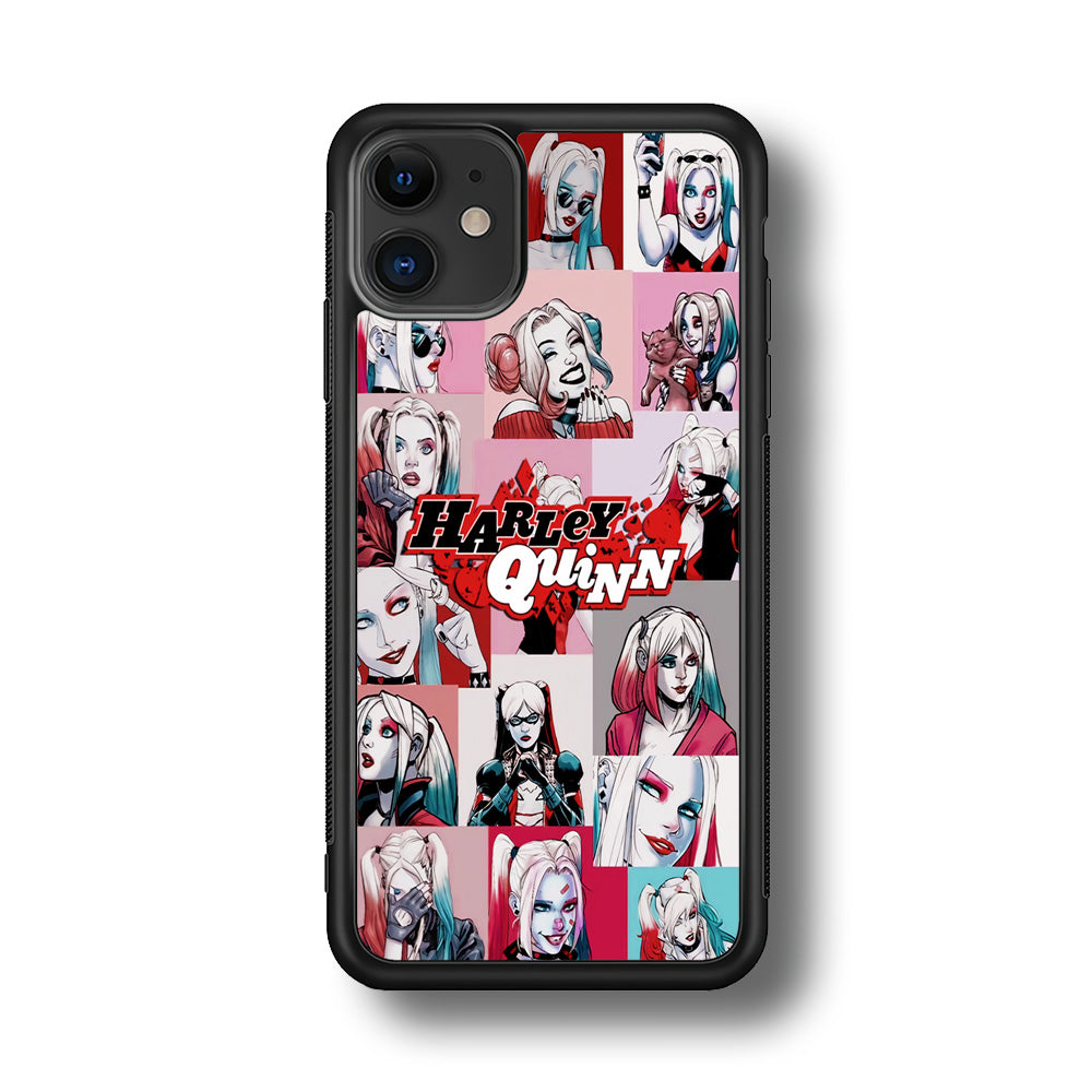 Harley Quinn Collage Of Expression iPhone 11 Case