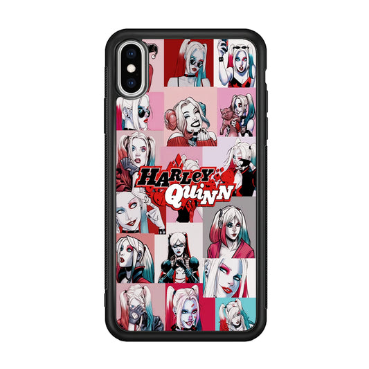 Harley Quinn Collage Of Expression iPhone XS Case