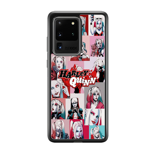Harley Quinn Collage Of Expression Samsung Galaxy S20 Ultra Case