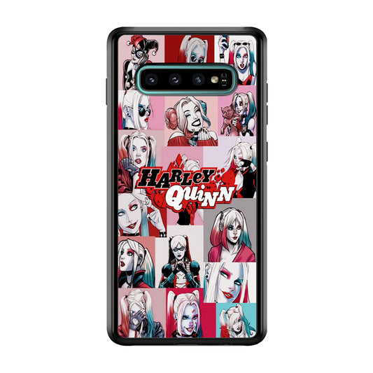Harley Quinn Collage Of Expression Samsung Galaxy S10 Plus Case