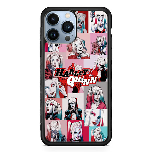 Harley Quinn Collage Of Expression iPhone 13 Pro Max Case
