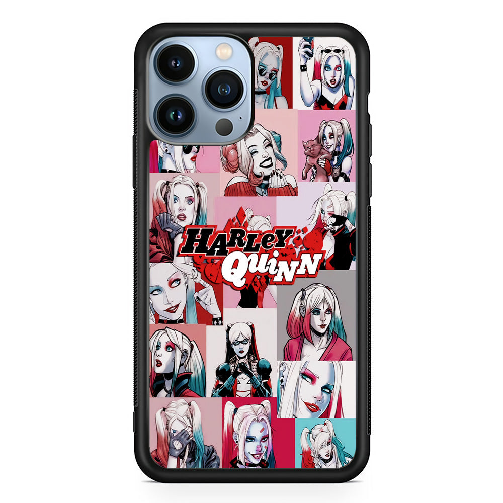 Harley Quinn Collage Of Expression iPhone 15 Pro Case