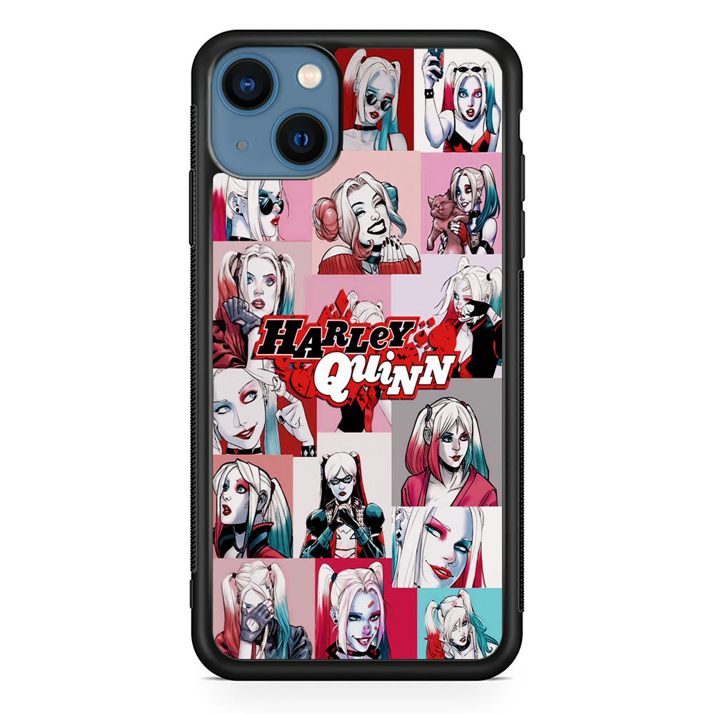 Harley Quinn Collage Of Expression iPhone 15 Case