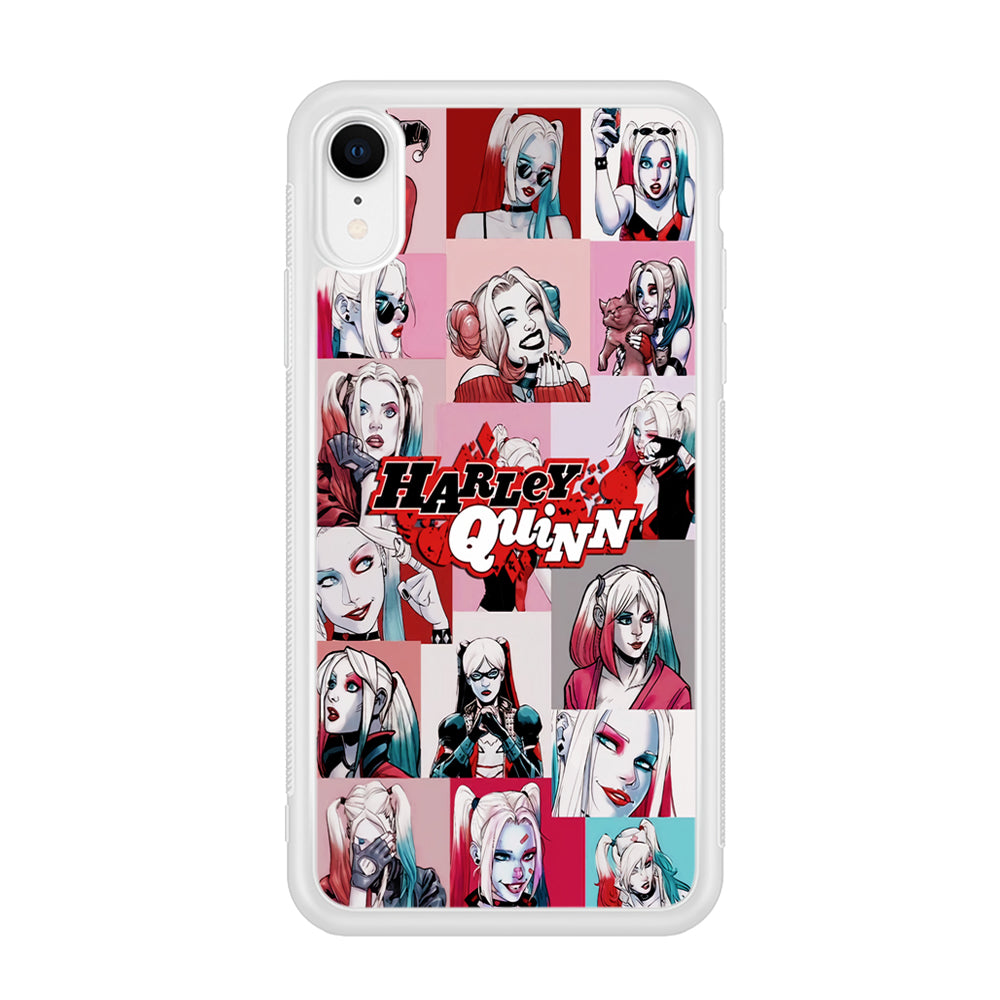 Harley Quinn Collage Of Expression iPhone XR Case