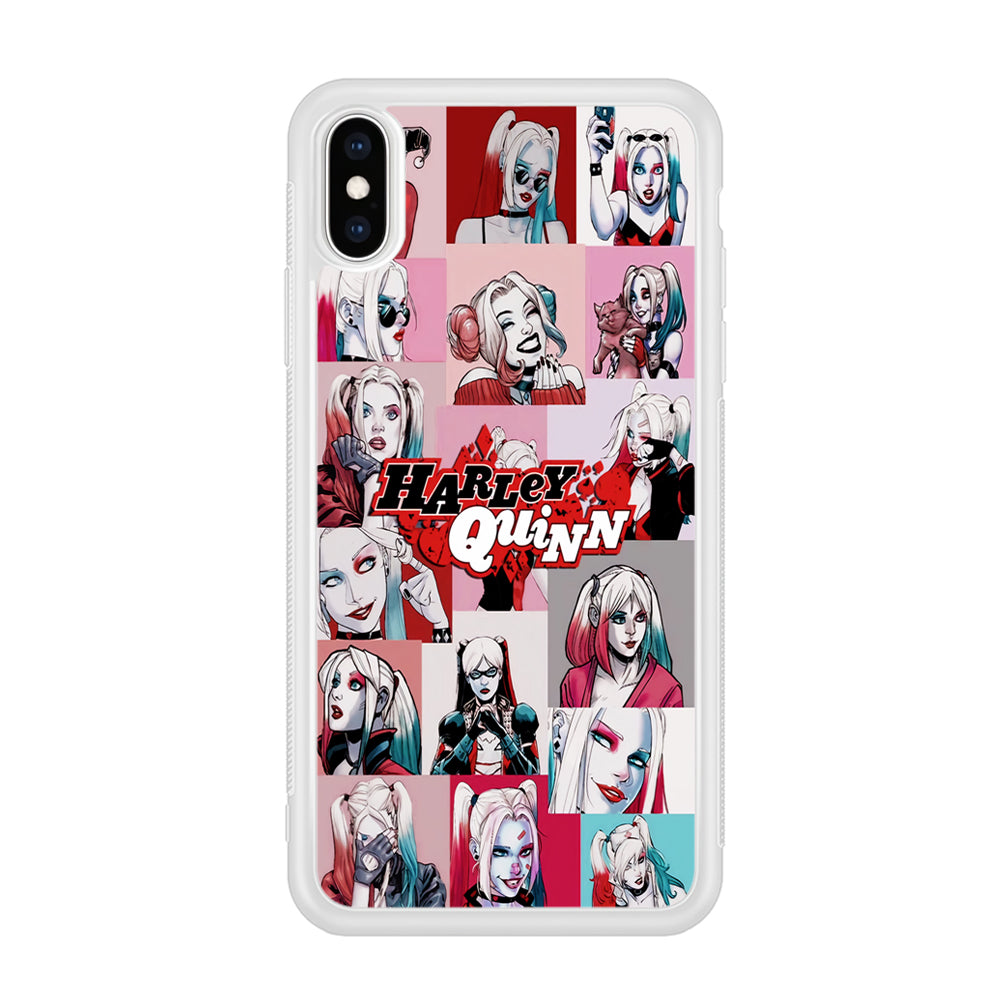 Harley Quinn Collage Of Expression iPhone XS Case