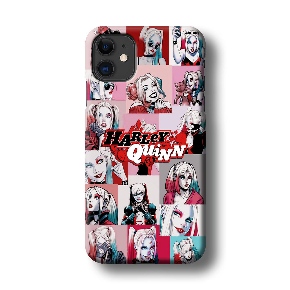 Harley Quinn Collage Of Expression iPhone 11 Case