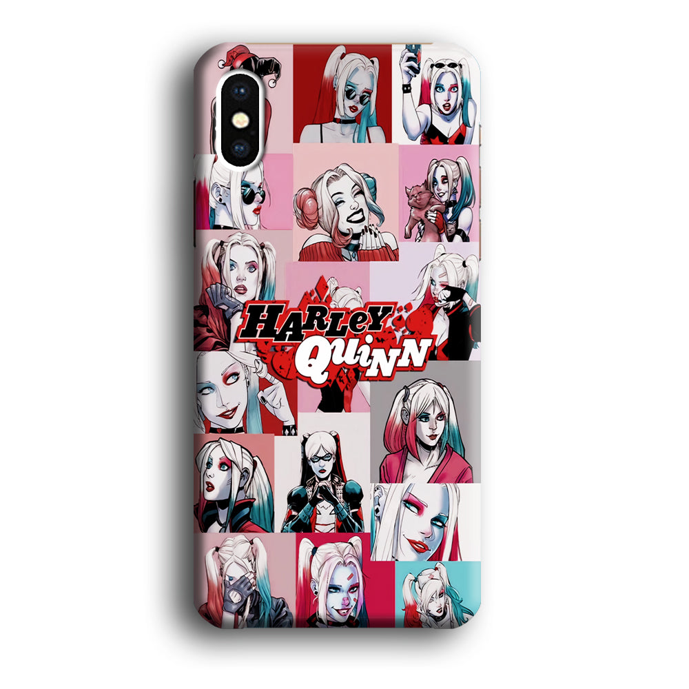 Harley Quinn Collage Of Expression iPhone XS Case