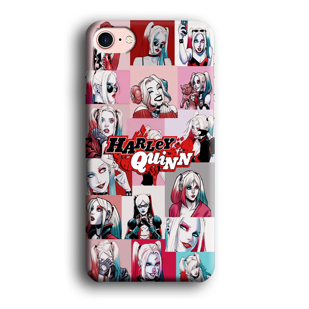 Harley Quinn Collage Of Expression iPhone 8 Case