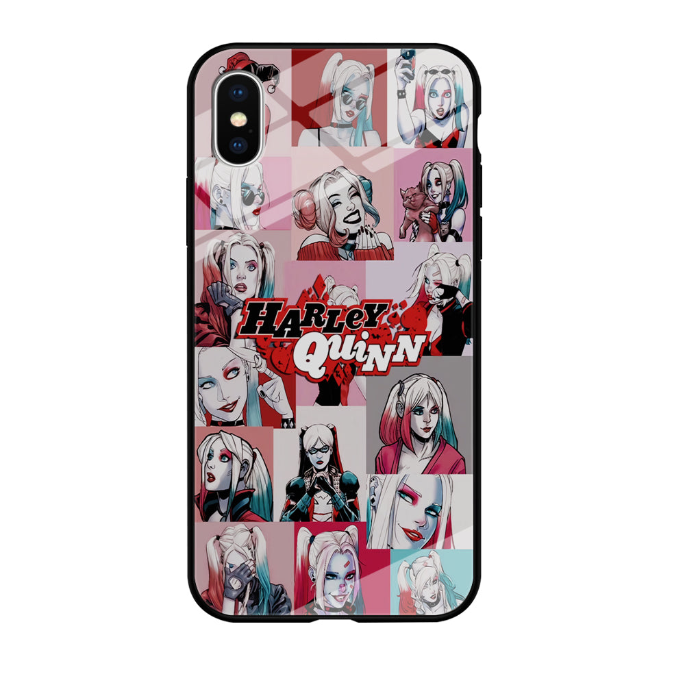 Harley Quinn Collage Of Expression iPhone XS Case