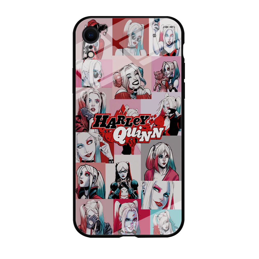 Harley Quinn Collage Of Expression iPhone XR Case