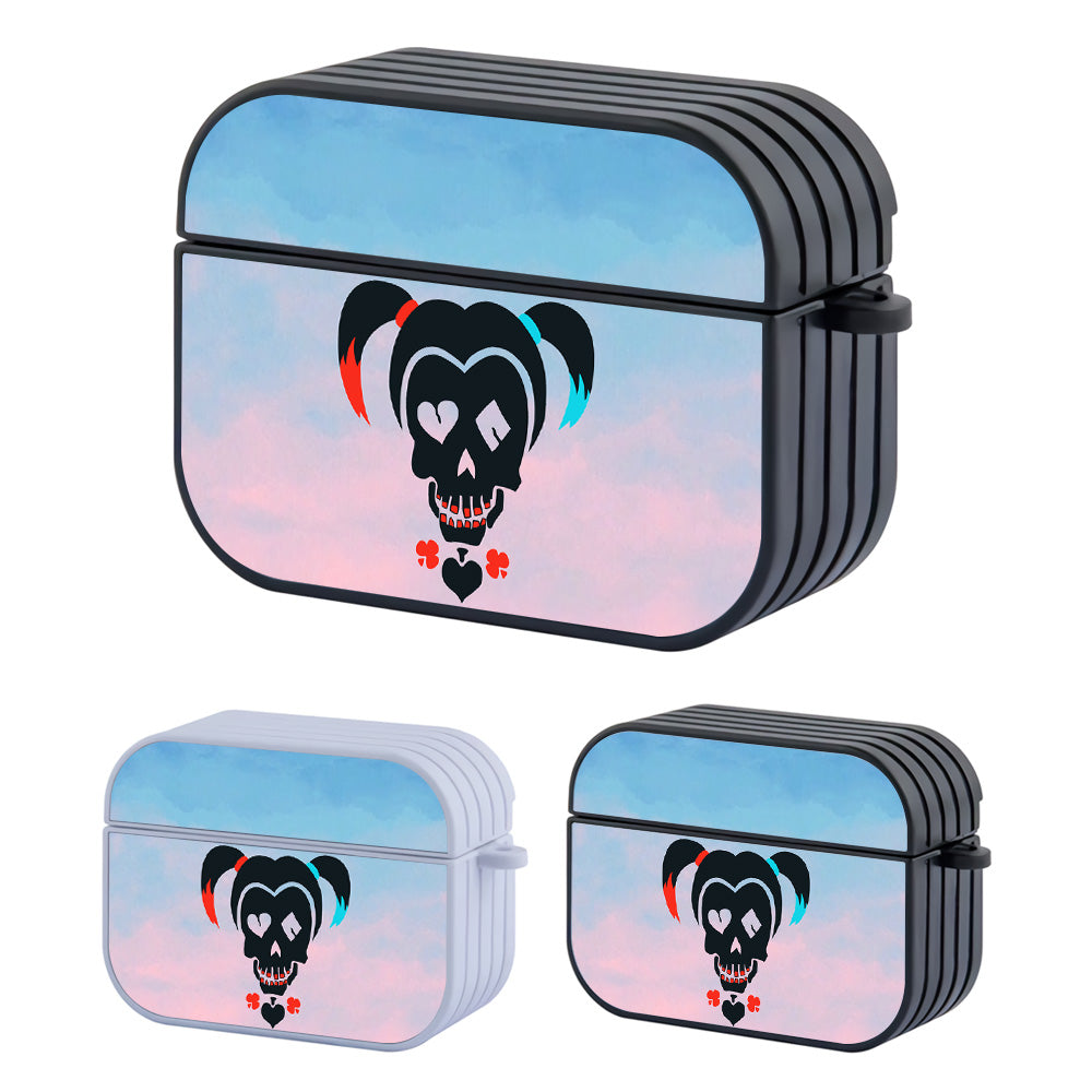 Harley Quinn Logo Hard Plastic Case Cover For Apple Airpods Pro