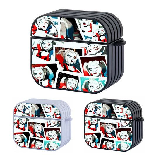Harley Quinn Photo Collage Hard Plastic Case Cover For Apple Airpods 3