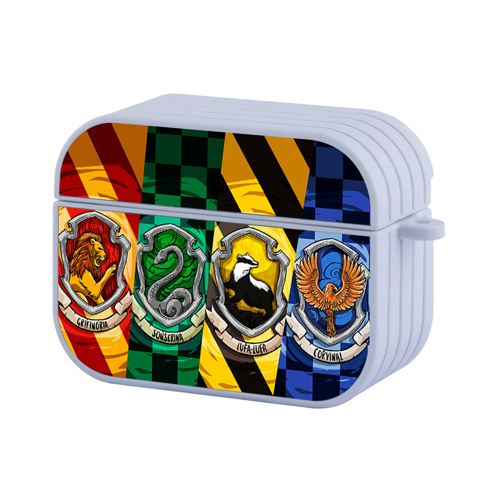 Harry Potter Emblem Hogwarts Hard Plastic Case Cover For Apple Airpods Pro