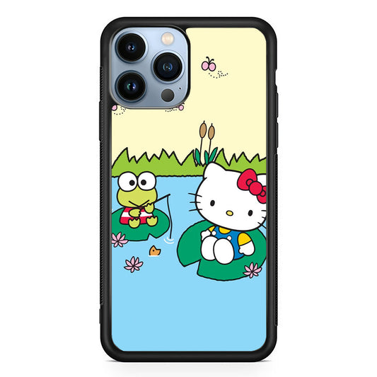 Hello Kitty Fishing With Keroppi iPhone 14 Pro Max Case