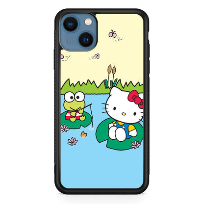 Hello Kitty Fishing With Keroppi iPhone 15 Case