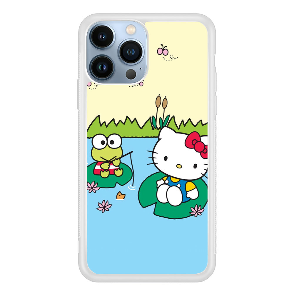 Hello Kitty Fishing With Keroppi iPhone 15 Pro Max Case