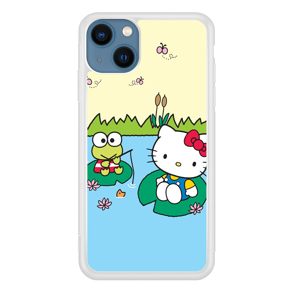 Hello Kitty Fishing With Keroppi iPhone 15 Case