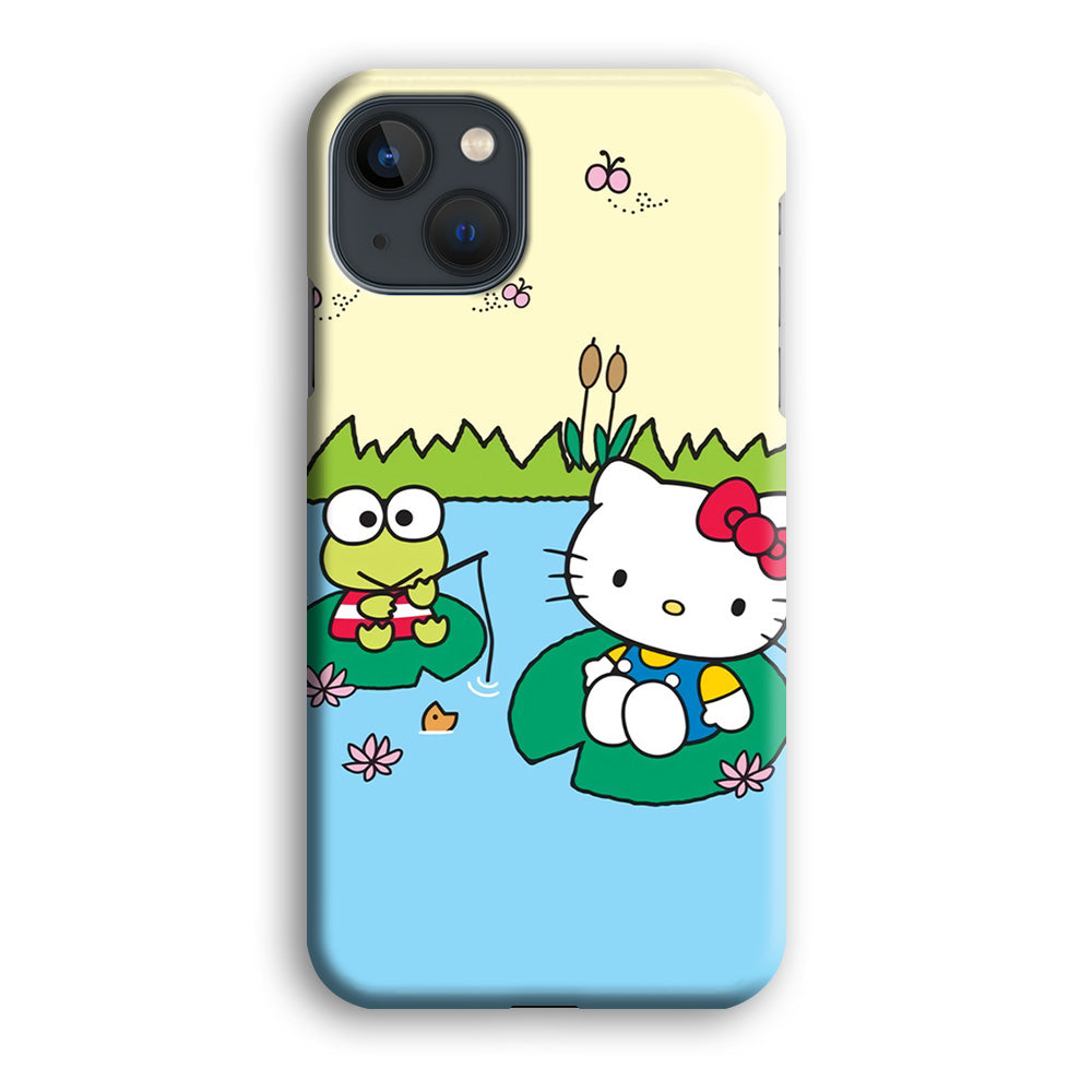 Hello Kitty Fishing With Keroppi iPhone 15 Case