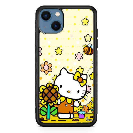 Hello Kitty Sun Flowers iPhone 15 Plus Case