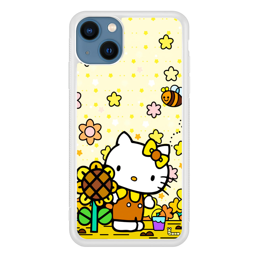 Hello Kitty Sun Flowers iPhone 14 Plus Case