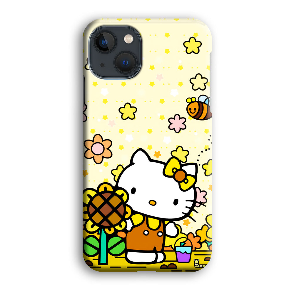 Hello Kitty Sun Flowers iPhone 15 Plus Case