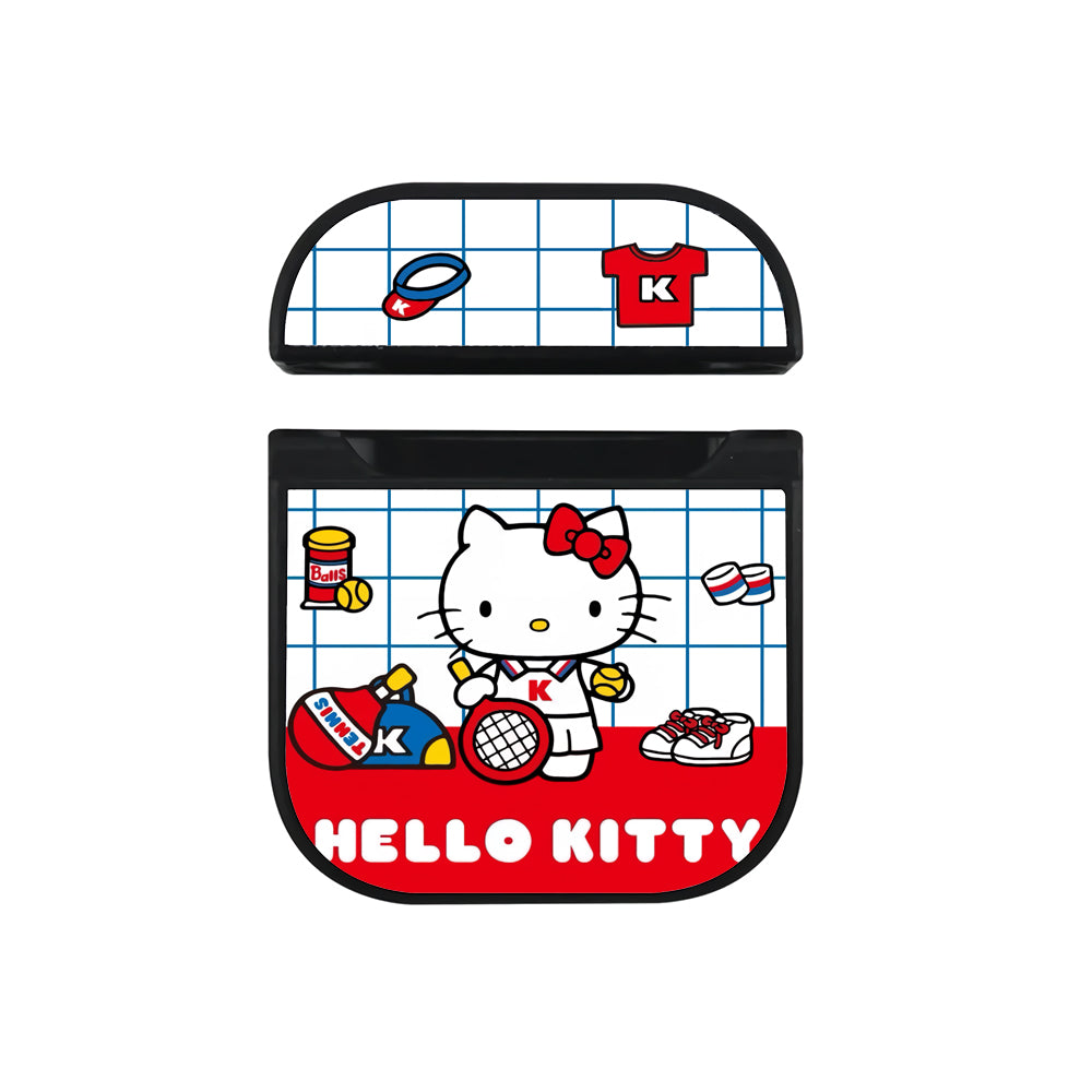 Hello Kitty Tennis Equipment Hard Plastic Case Cover For Apple Airpods