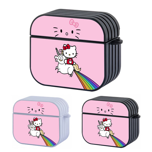 Hello Kitty Unicorn Rainbow Hard Plastic Case Cover For Apple Airpods 3