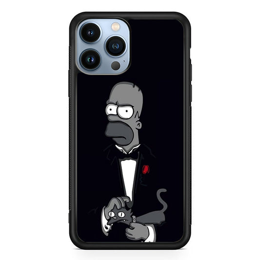 Homer Simpson Goodfather iPhone 15 Pro Max Case