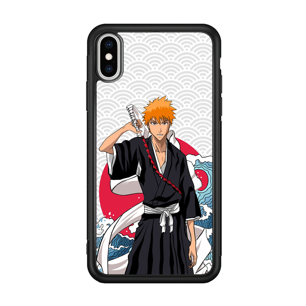 Ichigo Kurosaki Wave And Pattern iPhone Xs Max Case