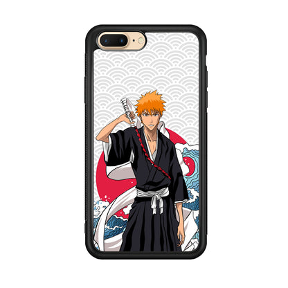 Ichigo Kurosaki Wave And Pattern iPhone 8 Plus Case