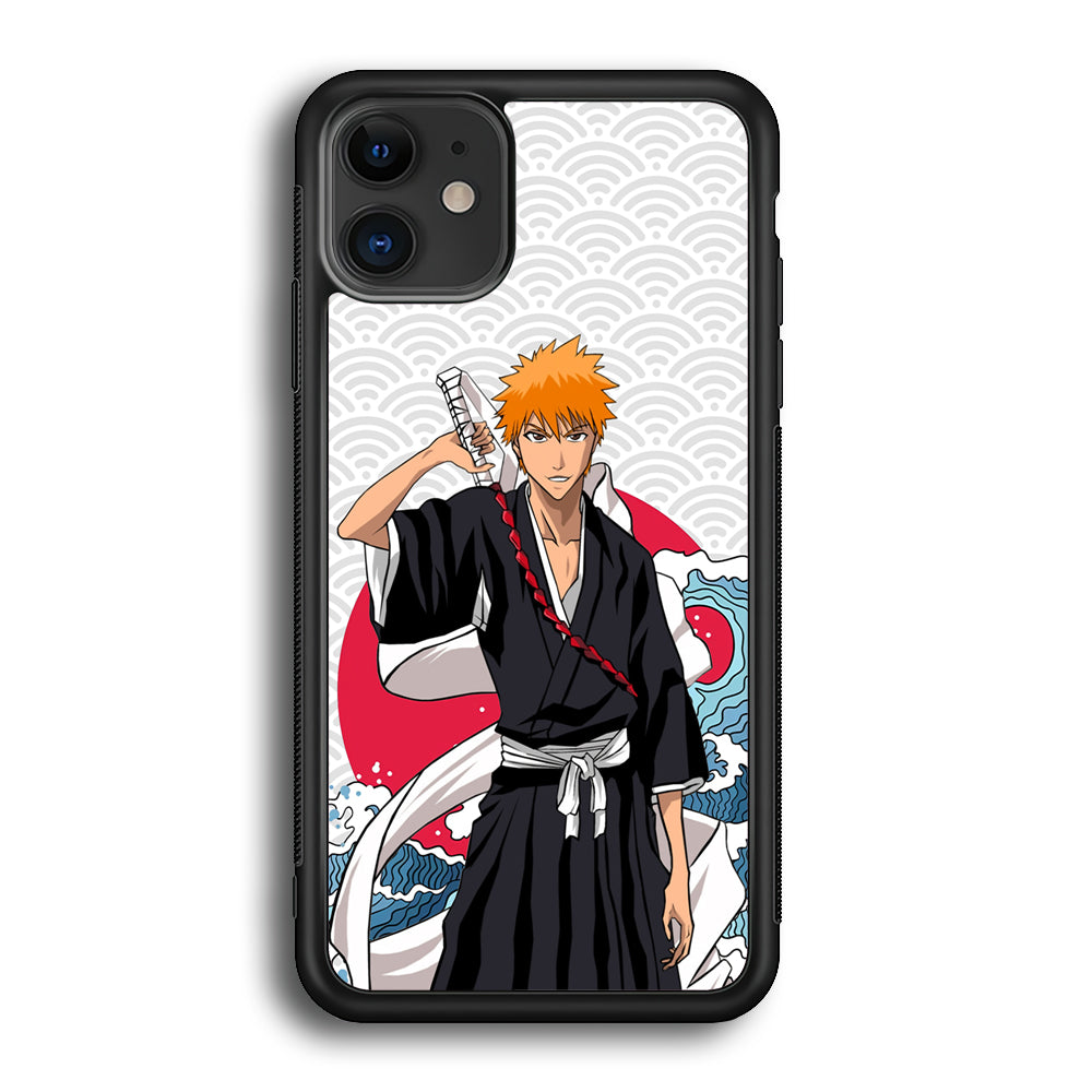 Ichigo Kurosaki Wave And Pattern iPhone 12 Case