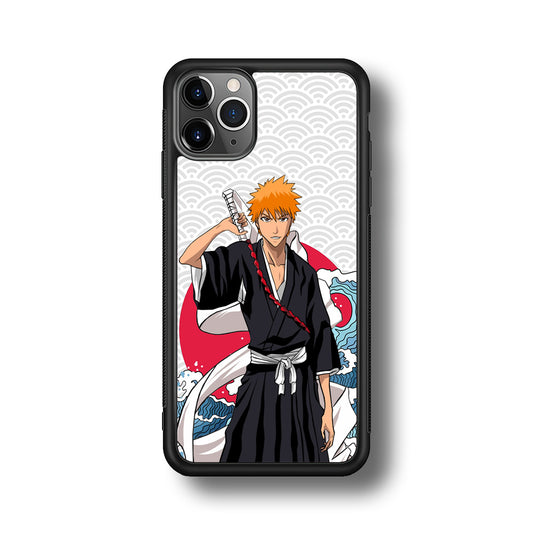 Ichigo Kurosaki Wave And Pattern iPhone 11 Pro Max Case