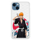 Ichigo Kurosaki Wave And Pattern iPhone 14 Plus Case