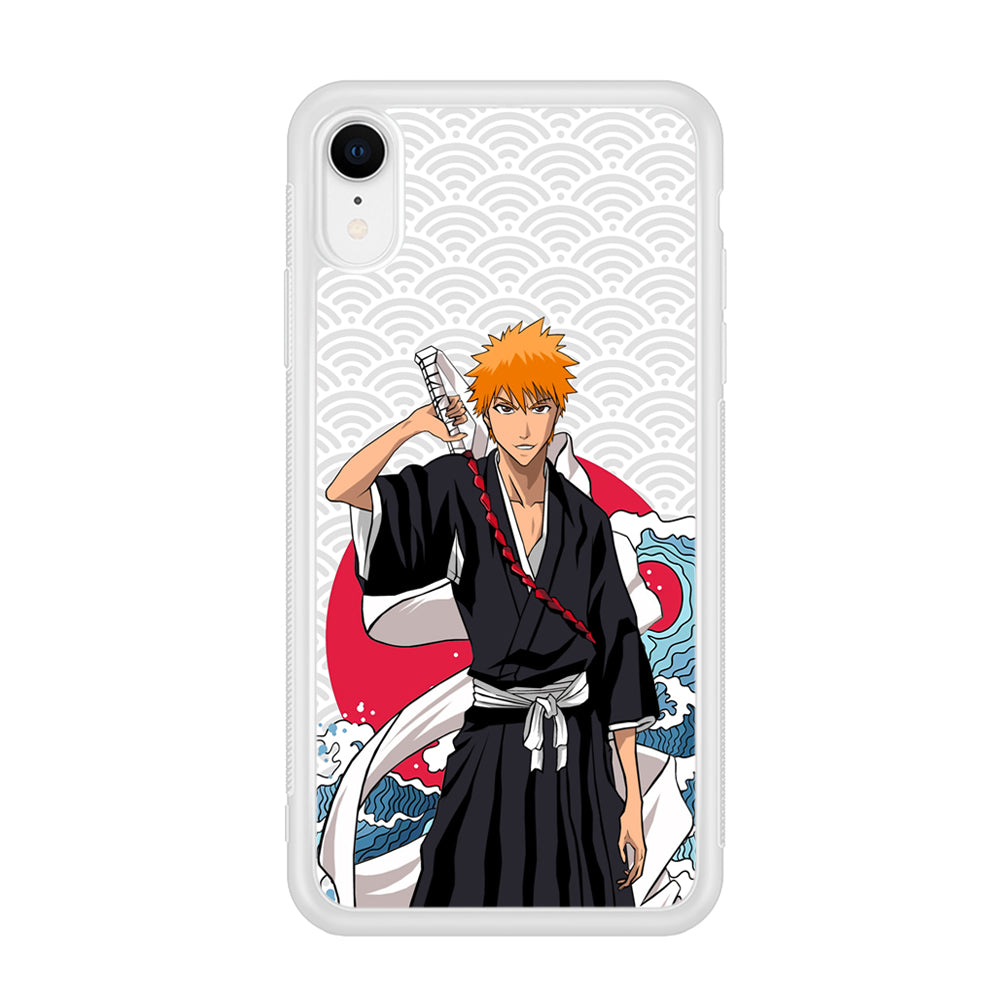 Ichigo Kurosaki Wave And Pattern iPhone XR Case