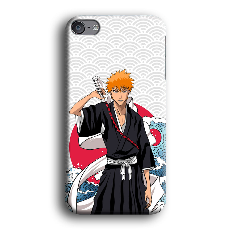 Ichigo Kurosaki Wave And Pattern iPod Touch 6 Case