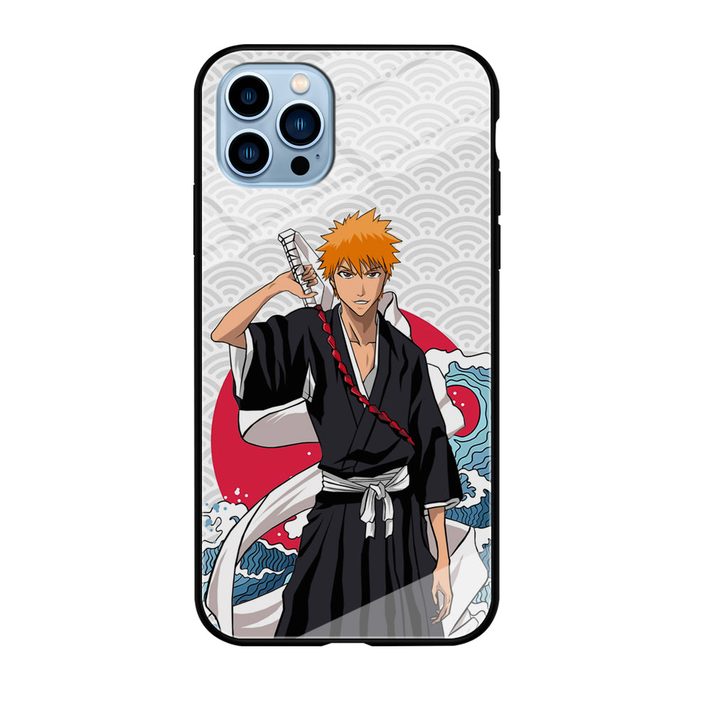 Ichigo Kurosaki Wave And Pattern iPhone 12 Pro Case