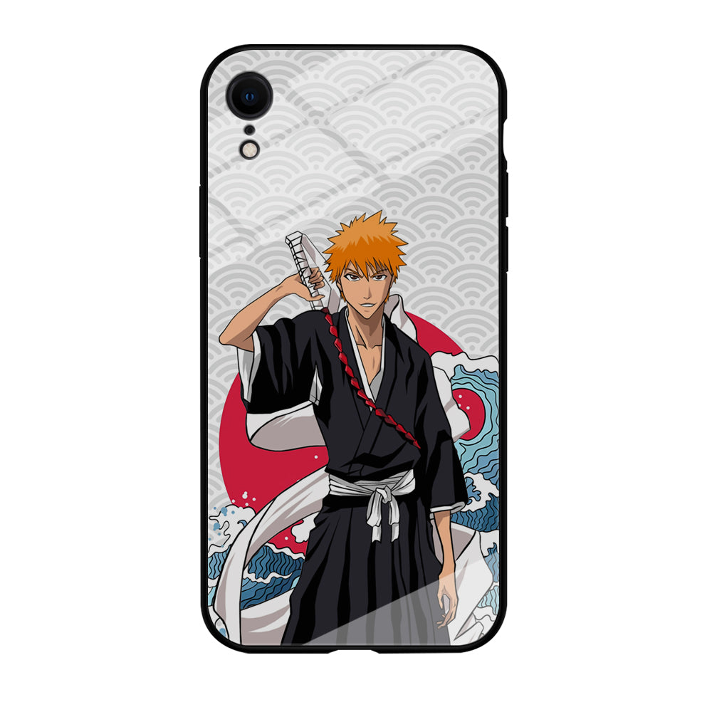 Ichigo Kurosaki Wave And Pattern iPhone XR Case